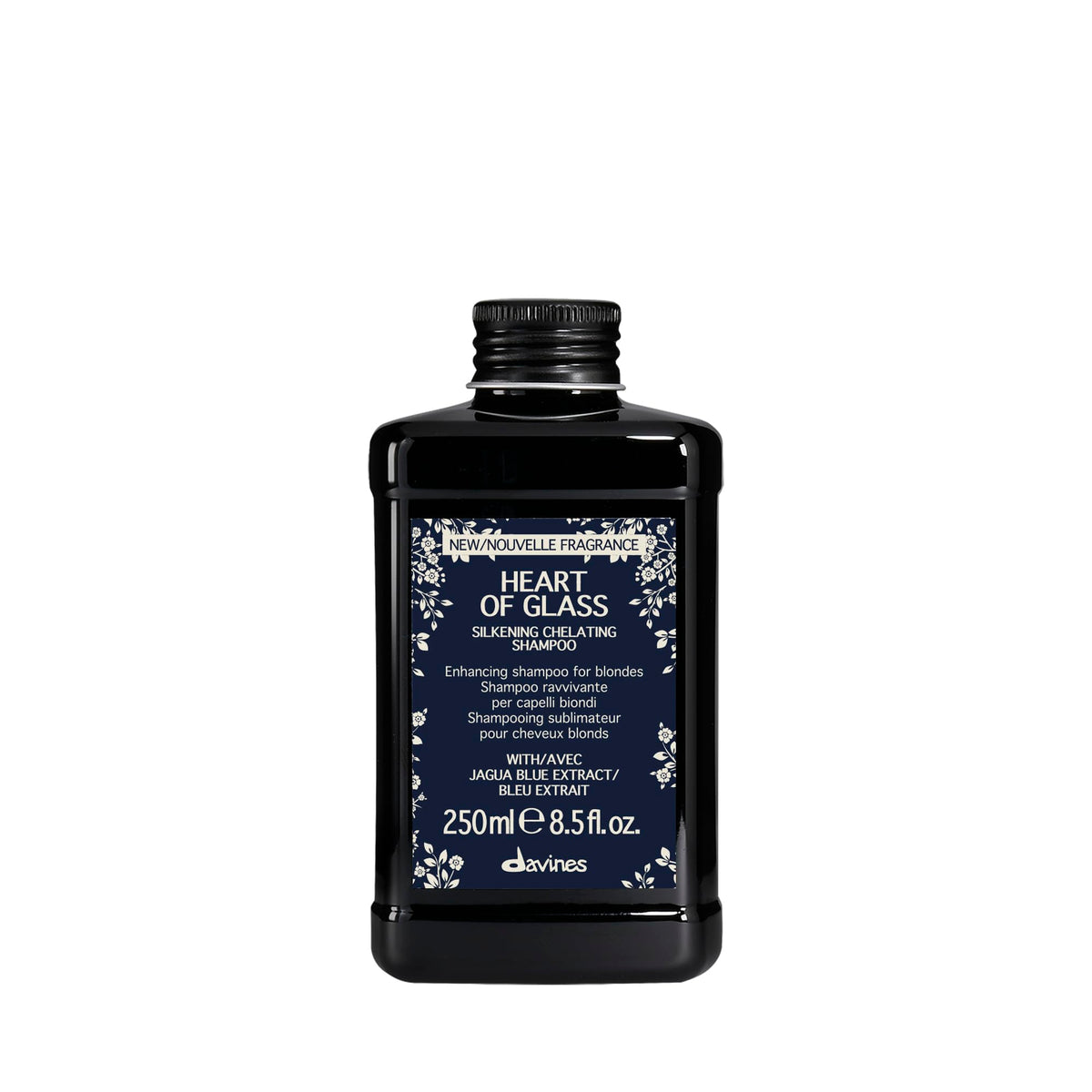 Davines front bottle showing brand and cool-tone benefit