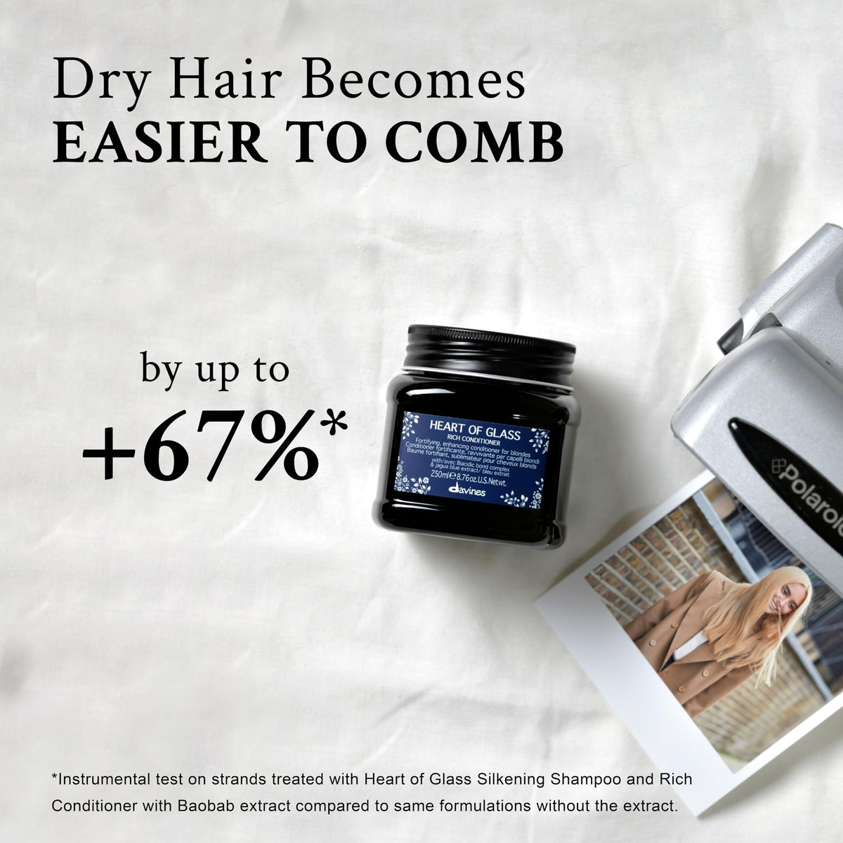 Davines in-salon stylist applying conditioner for strengthened hair