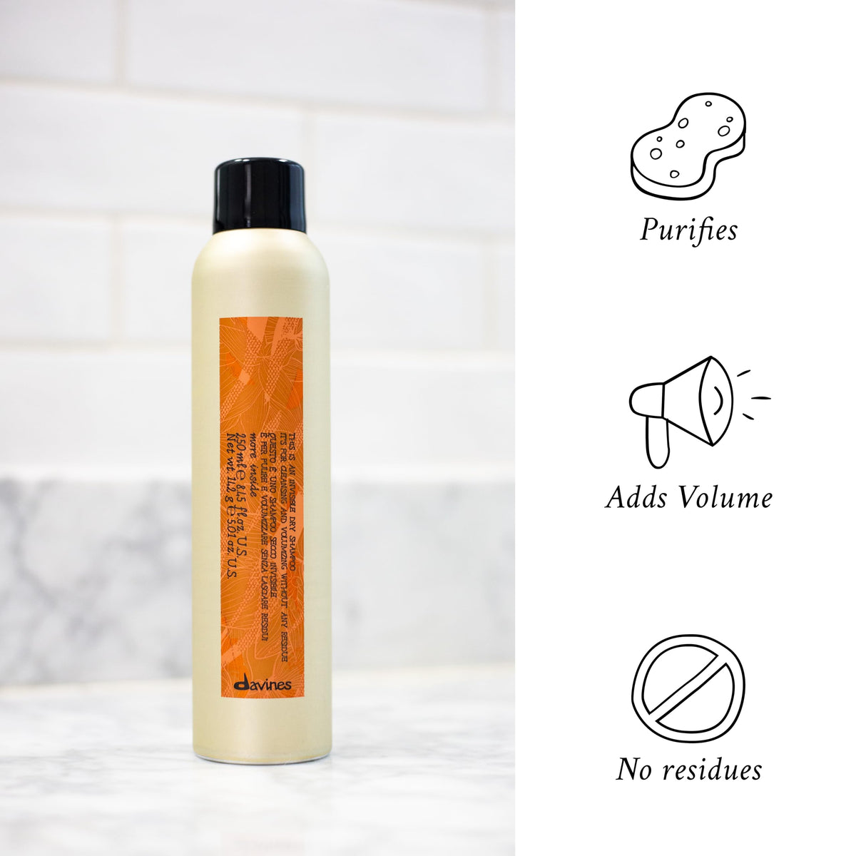Davines in gym bag ready to refresh hair after workouts