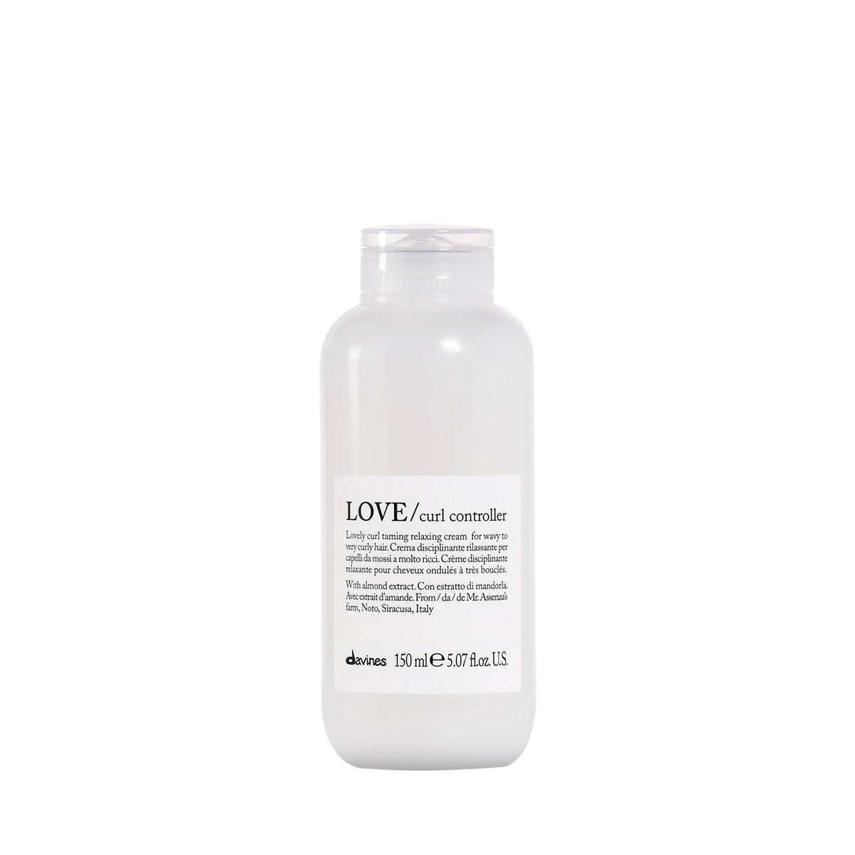 Davines LOVE Curl Controller front bottle showing label and size benefit