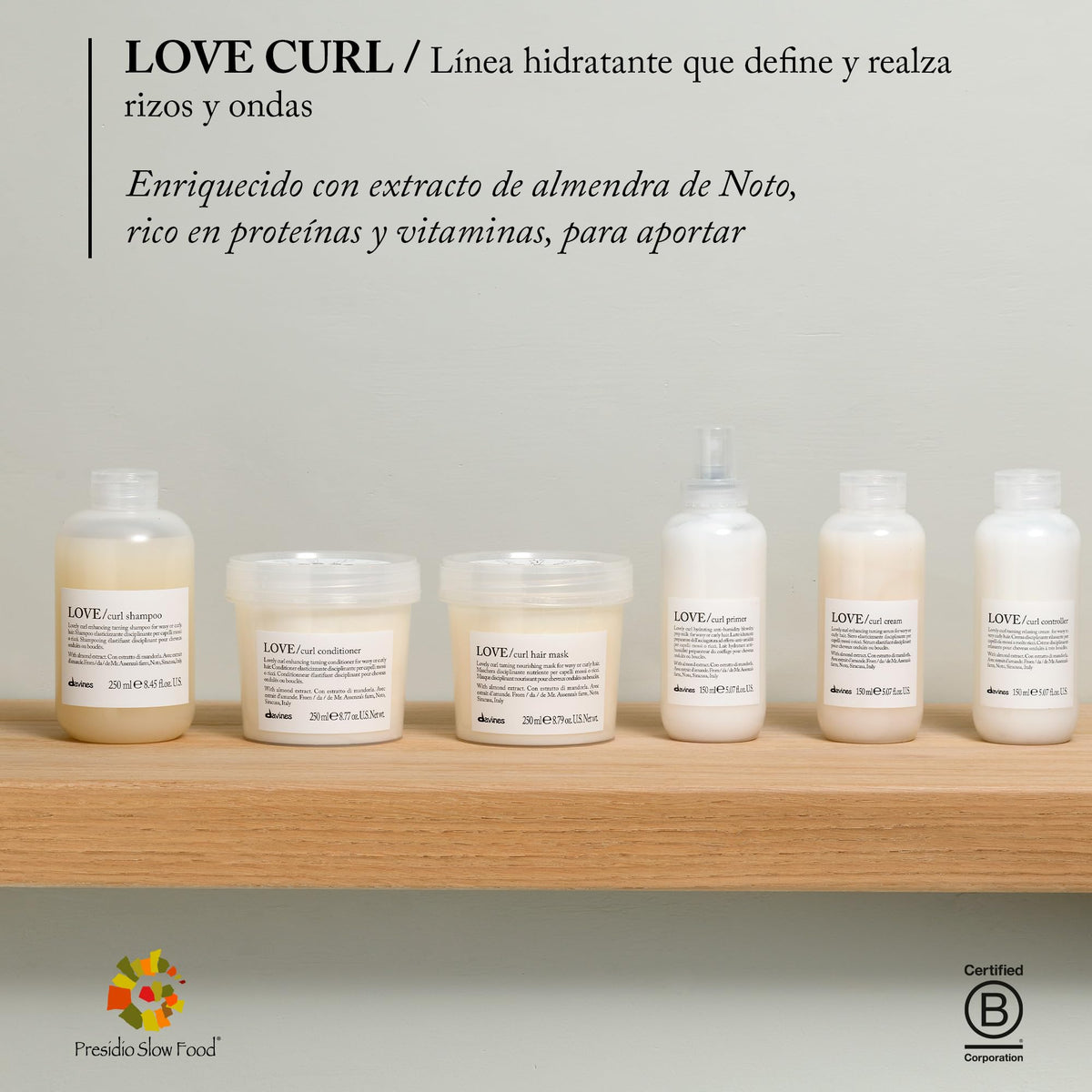 Davines LOVE Curl Cream pump dispenser close-up for easy, precise dosing