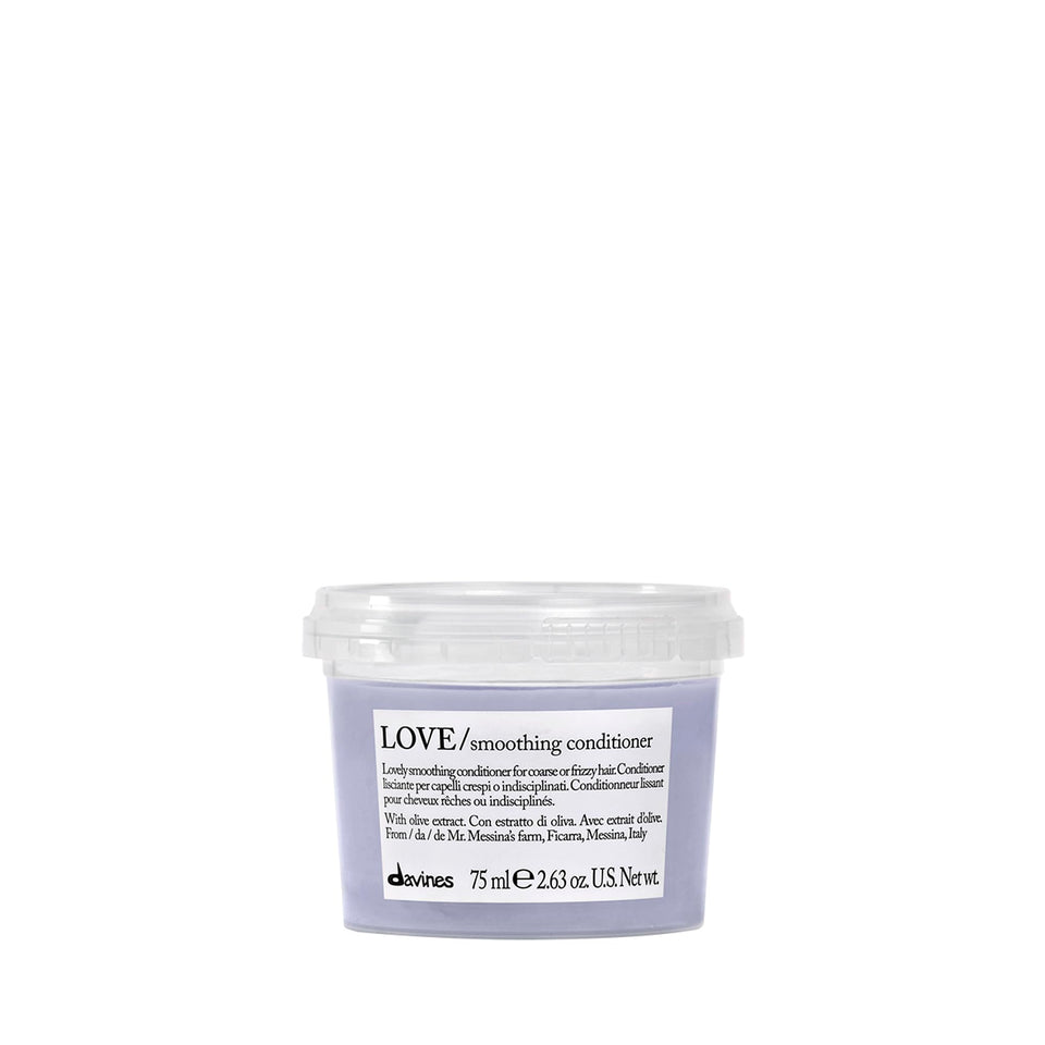 Davines travel bottle front packaging shows brand and compact size benefit