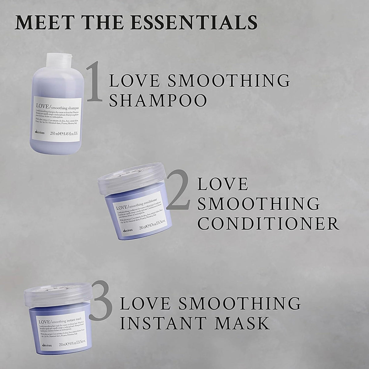 Davines bottle on bath shelf with plants benefit: sustainable Italian craftsmanship vibe
