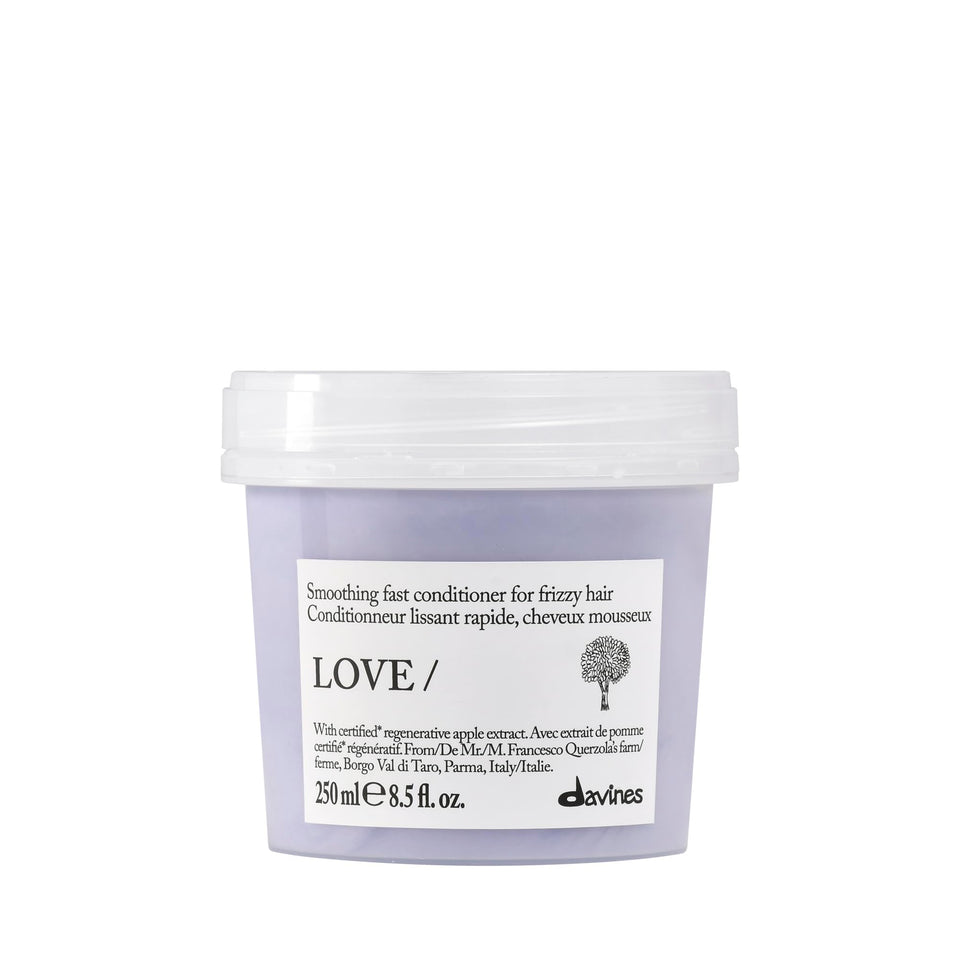 Davines bottle front packaging showing product and benefits