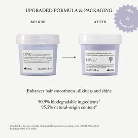 Davines dispensing cream from bottle demonstrating easy application benefit