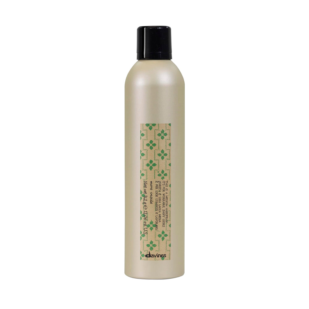 davines front packaging shows bottle and clear product branding for easy selection