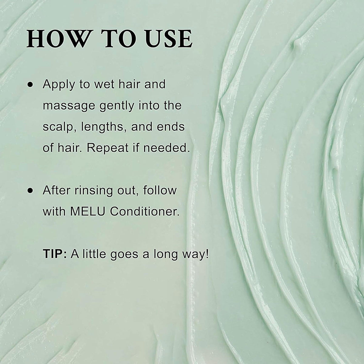 Davines MELU creamy foam texture on hand illustrating gentle, moisturizing lather