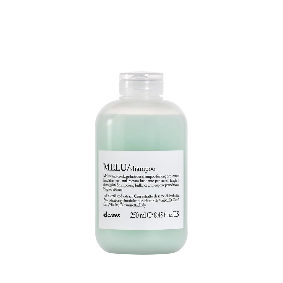 Davines MELU front bottle showing product and branding for easy recognition