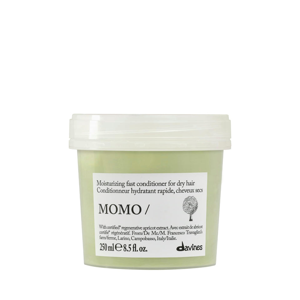 Davines MOMO conditioner front bottle showing packaging and volume benefit