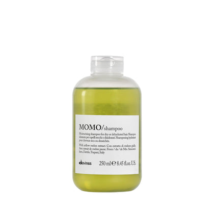 Davines MOMO front packaging showing bottle and label for clean hydration