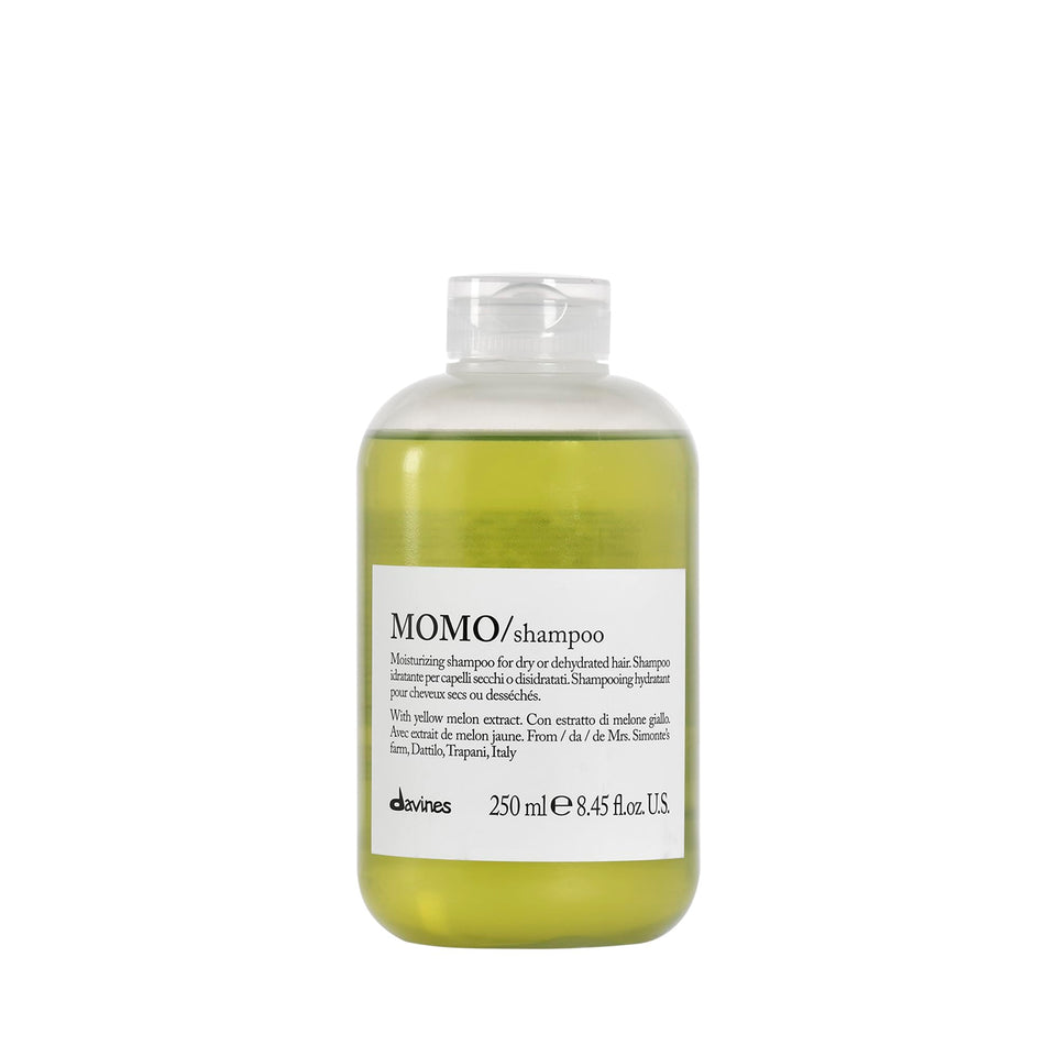 Davines MOMO front packaging showing bottle and label for clean hydration