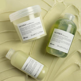 Davines MOMO shampoo lather in-shower use improving softness and manageability