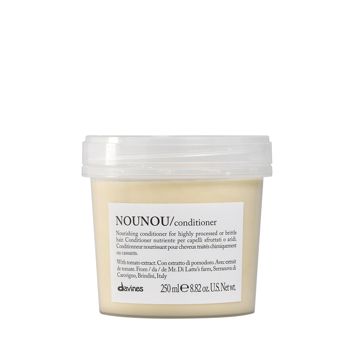 Davines NOUNOU front bottle showing product and label for easy identification