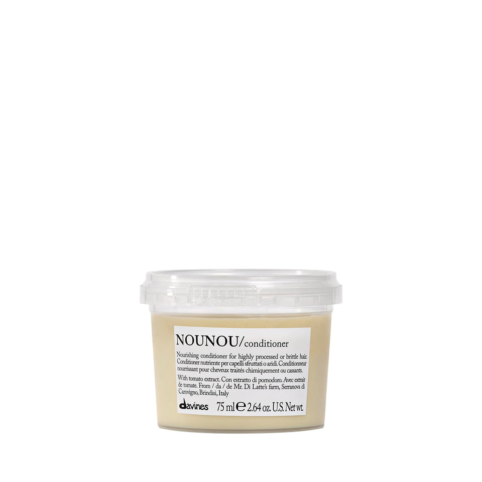 Davines NOUNOU front packaging travel size showing bottle and branding, compact convenience