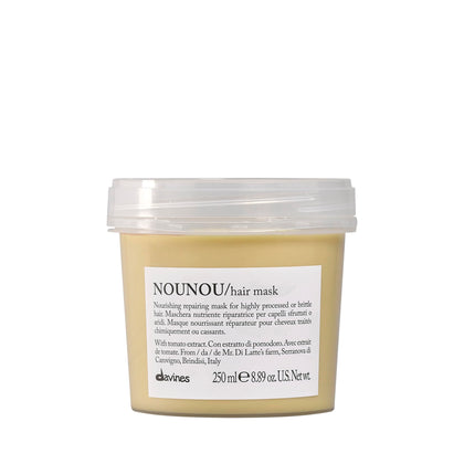 Davines NOUNOU front tube showing product and brand benefits