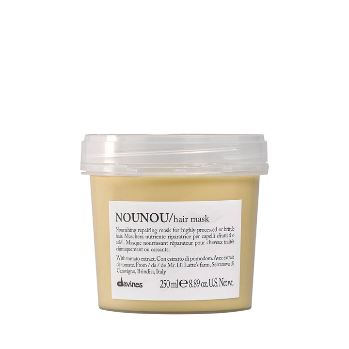 Davines NOUNOU front tube showing product and brand benefits