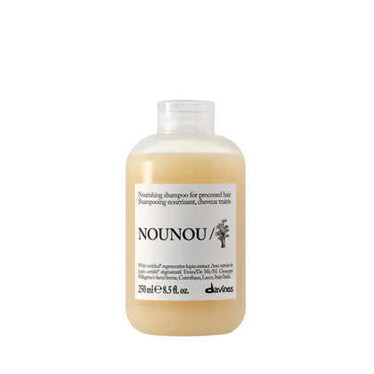 Davines NOUNOU front packaging showing bottle design and benefits