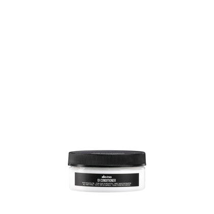 Davines front bottle showing OI Conditioner travel size and branding for easy identification