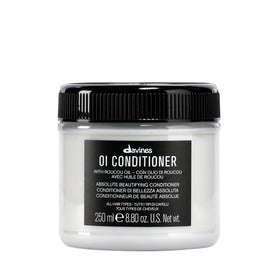 Davines OI conditioner front jar showing elegant packaging and brand
