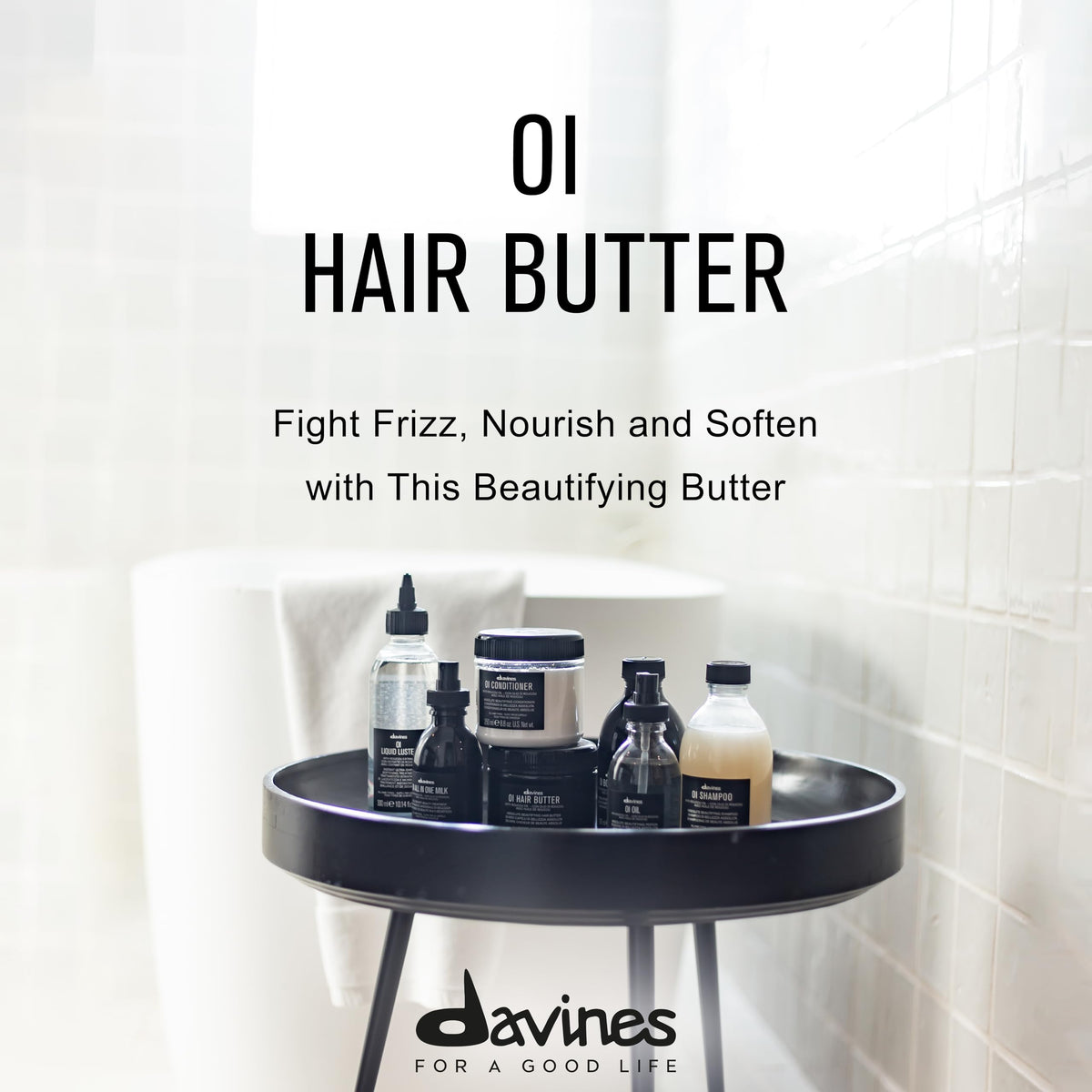 Close-up of Davines butter texture emphasizing deep nourishment