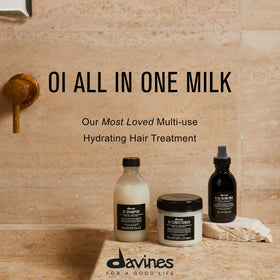 Davines OI close-up spray nozzle demonstrating easy application