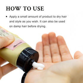 Davines paste on fingers demonstrating easy workability and precise application