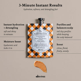 Davines open cap revealing smooth mask texture for quick application