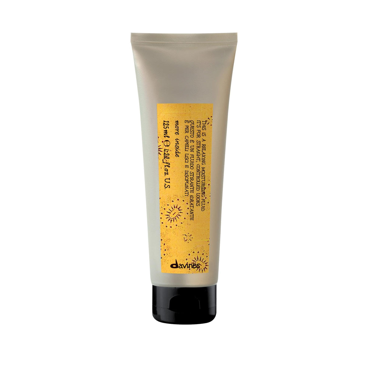 Davines bottle front view showing product packaging and smooth finish benefit