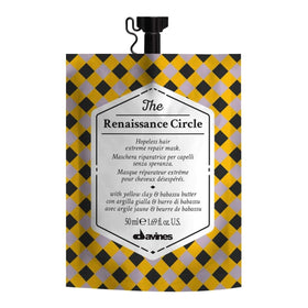 Davines Renaissance Circle front packaging showing compact repair mask benefit