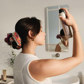 Davines texturizer before and after hair showing fuller, piecey definition