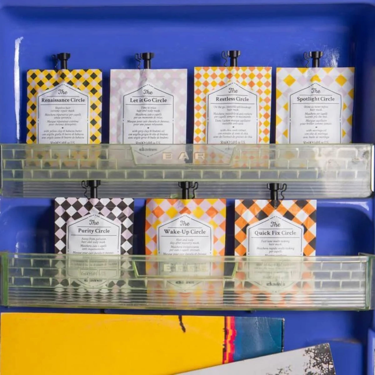 Davines product beside a ruler to show compact 1.69 fl oz travel-friendly size