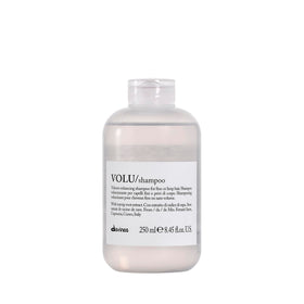 Davines VOLU front bottle showing label and size for easy identification