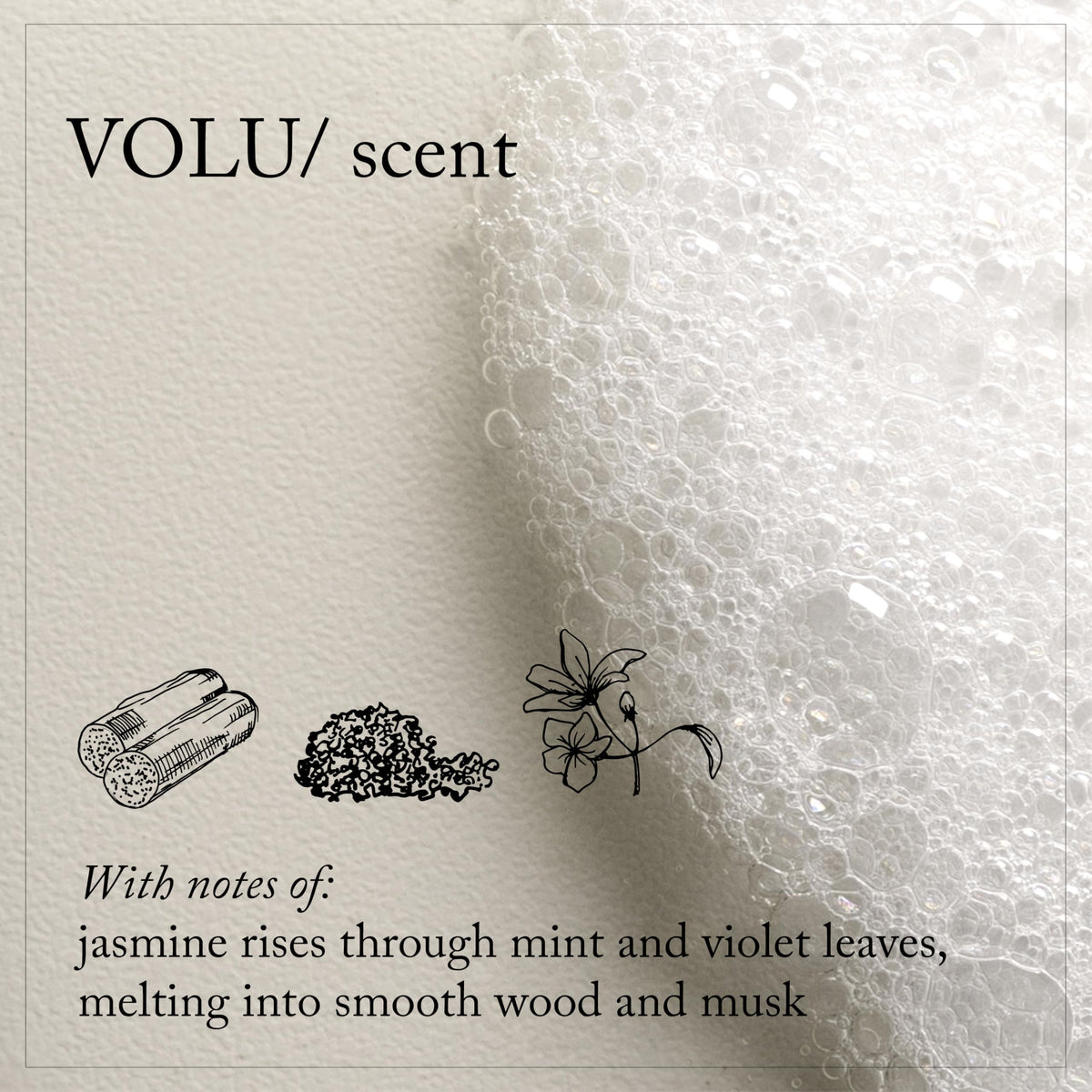 Davines Volu lather detail demonstrating easy detangling benefit