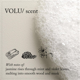 Davines Volu lather detail demonstrating easy detangling benefit