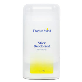 DawnMist clear stick front packaging showing product and fresh scent benefit