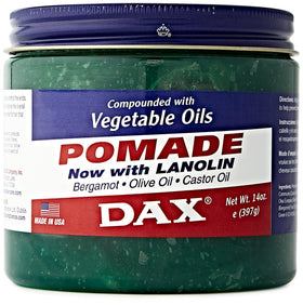 DAX front packaging showing 14 ounce jar and label benefit of moisture