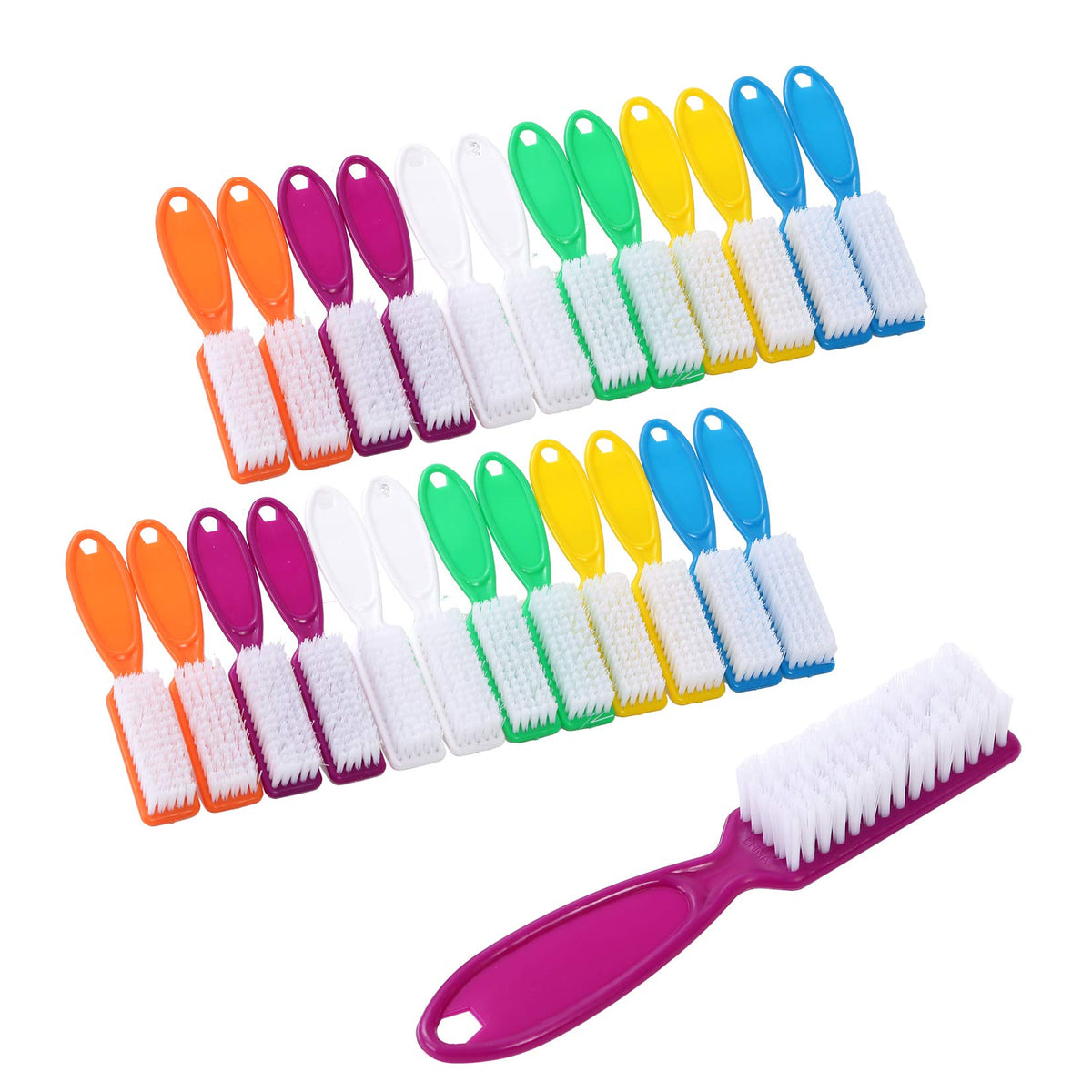 DAYGOS 24pcs pack front view showing multicolor brushes and packaging convenience