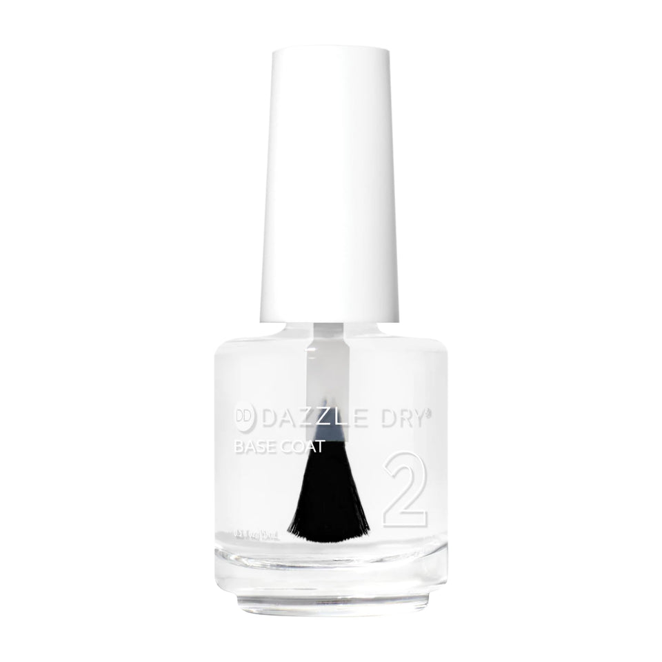 Dazzle Dry front packaging showing clear base coat and fast-drying benefit
