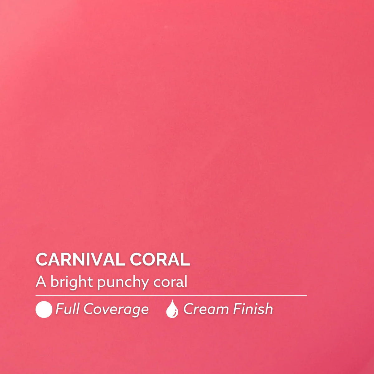 Dazzle Dry nail wheel swatches showing Carnival Coral opacity and shade choice benefit