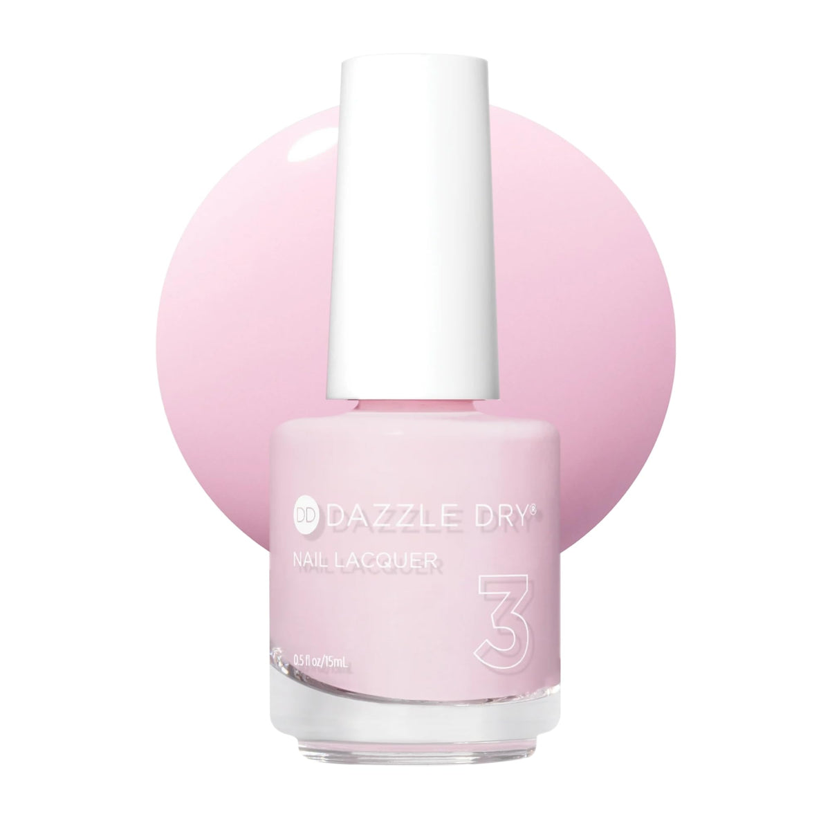 Dazzle Dry front bottle Girlishly Giddy showing product and branding benefits