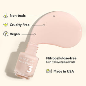 Dazzle Dry in-use application on nails showing quick air-dry advantage