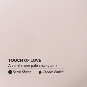 Dazzle Dry lacquer bottle close-up label highlighting shade Touch of Love