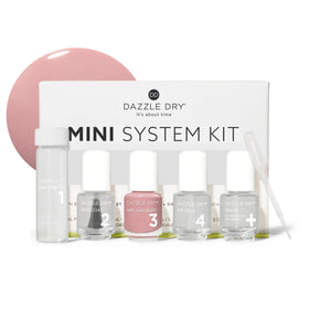 Dazzle Dry front packaging showing mini kit and benefits