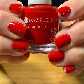 Dazzle Dry prep solution label detail emphasizing gentle nail prep