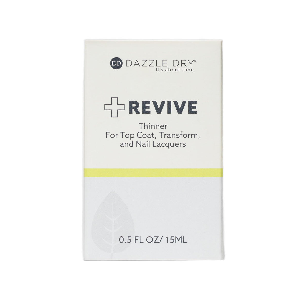 Dazzle Dry Revive being added to nail lacquer, saves thickened polish