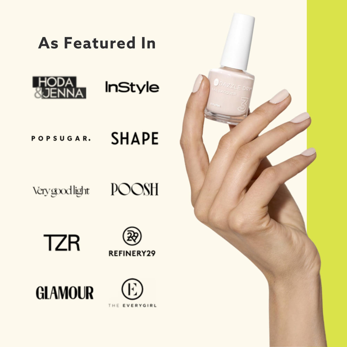 Dazzle Dry kit next to coin for size scale and travel convenience
