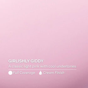Dazzle Dry nail wheel swatches showing Girlishly Giddy color payoff