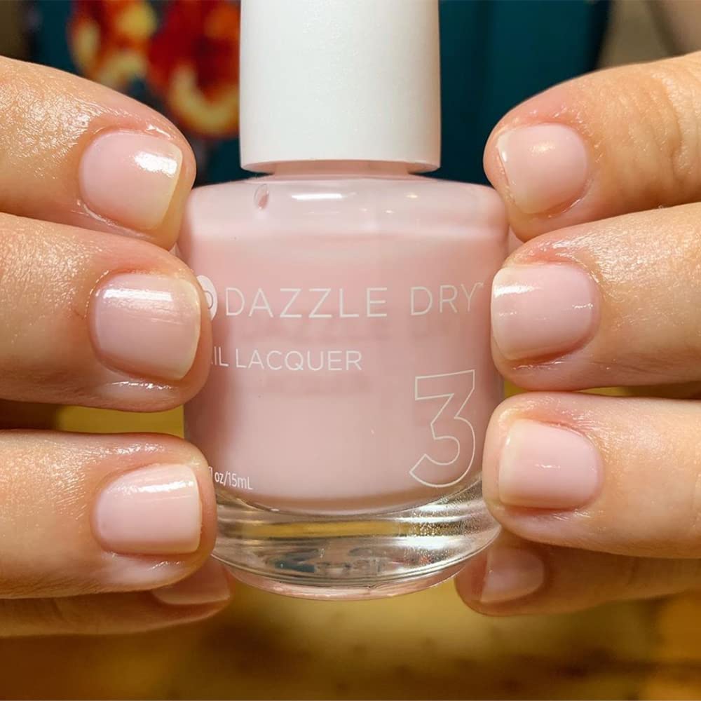 Dazzle Dry Top Coat texture and gloss detail delivering long-wear shine