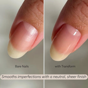 Close-up of Transform texture highlighting even fill and smooth finish