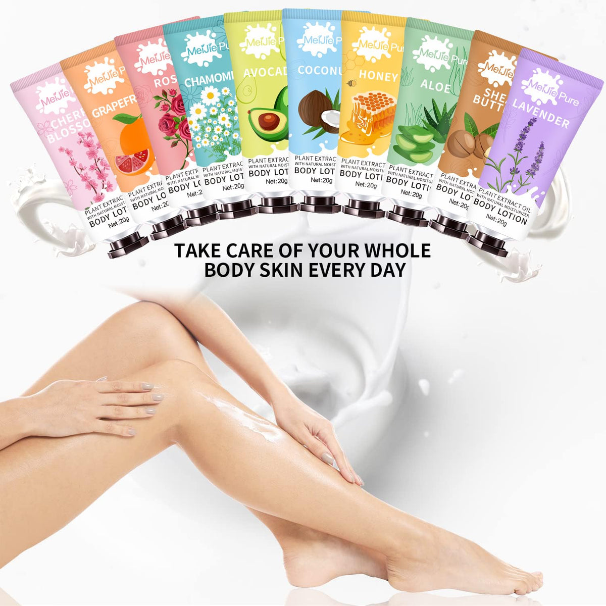 DBEAUTYM gift bag with tubes used as favors showing ready-to-give presentation benefit